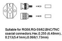 West Mountain Radio PWRcrimp Die Set - RG58, RG59/62, BNC/TNC, Coax s1