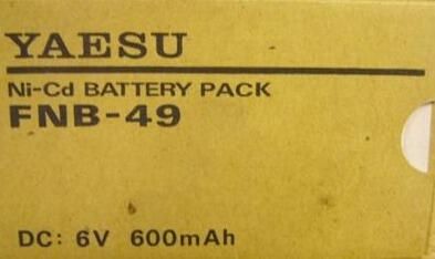 Yaesu fnb-49 battery pack suitable for ft-50r, ft-10r, ft-40r
