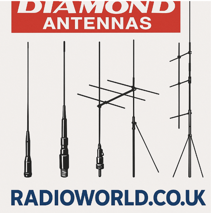Buy Diamond 2m/70cm Vertical Antennas | Radioworld UK – Dual Band