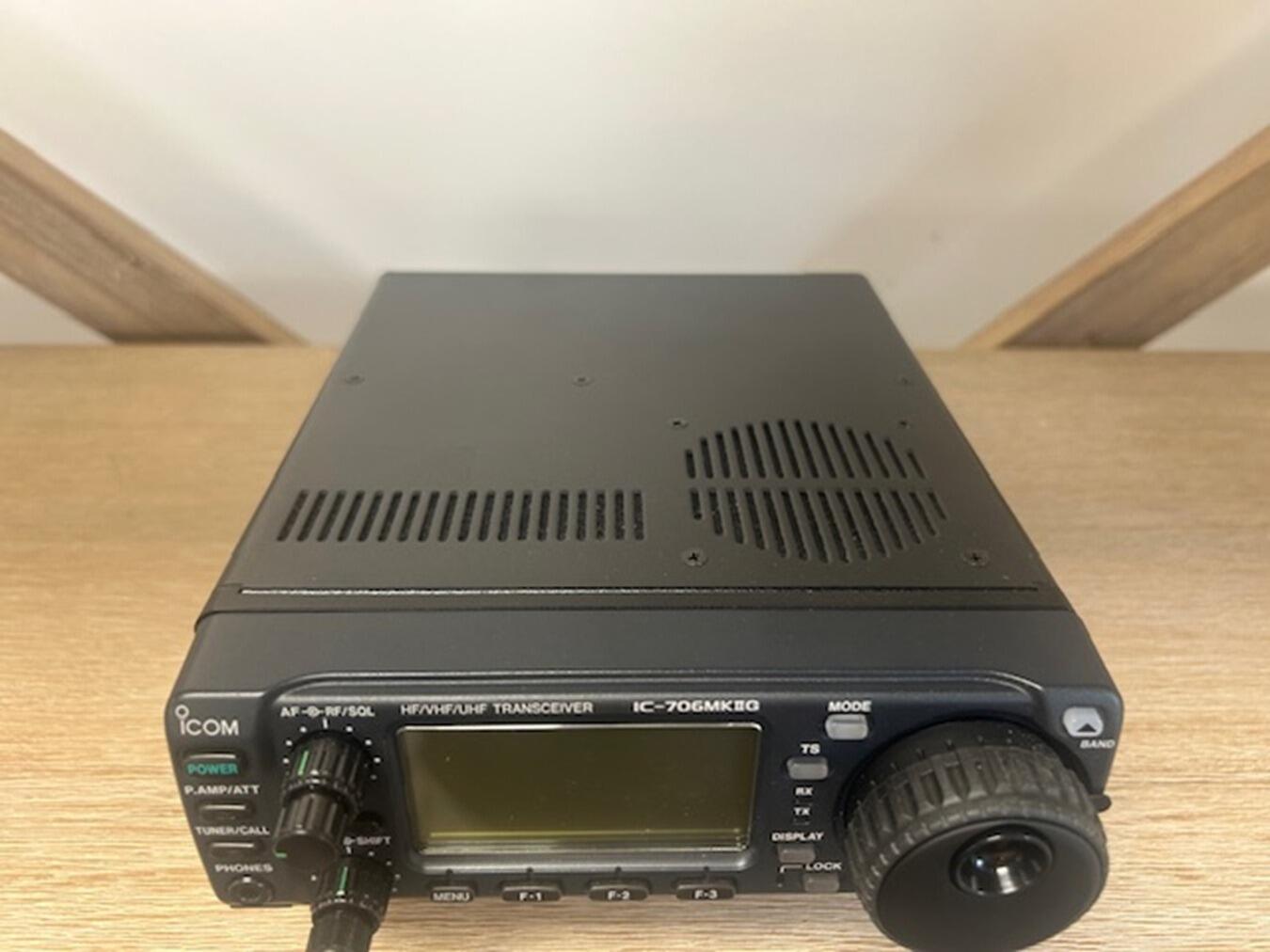 icom IC-706MKⅡG HF/VHF/UHF TRANSCEIVER MARS MOD ICOM IC-706 MKIIG HF/VHF/UHF Transceiver 100W + Mic