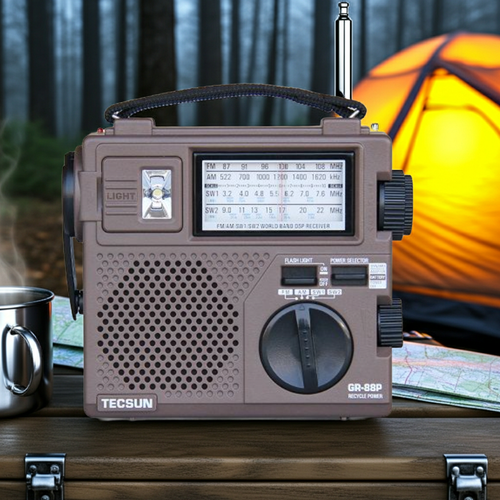 Multi-band Tecsun GR-88P radio with dynamic speaker and LED light - Radioworld UK