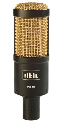 Image of Heil Sound PR-40 Black & Gold Microphone – Professional Dynamic Cardioid Broadcast Mic | Radioworld UK
