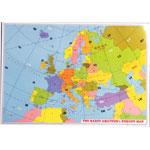 LOCW-MAP European Locator Map Wall 70x50cm Full colour