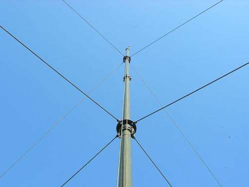Mv 75 giovannini 5 section antenna mast 7 5 m glass fibre