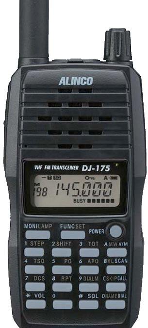 ALINCO DJ-175E Rugged 144Mhz 2m 5w handheld transceiver 1