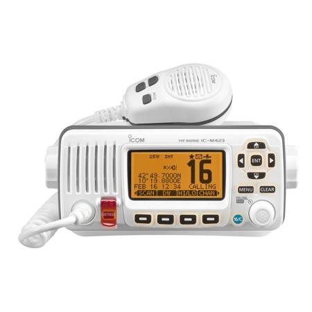 Icom IC-M423 compact fixed mount VHF/DSC marine radio - white
