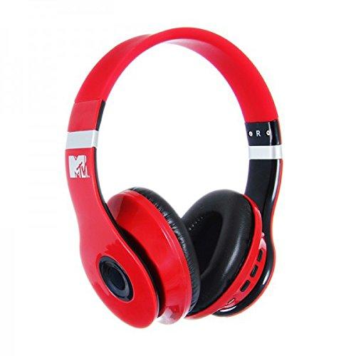 MTV Bluetooth Headphones - Red/Black