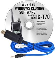 WCS-T70 Programming Software and USB-29A cable for the Icom IC-T
