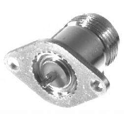 N-type Chassis Socket 2 Hole, fits most Yaesu, Icom, and Kenwood transceivers.