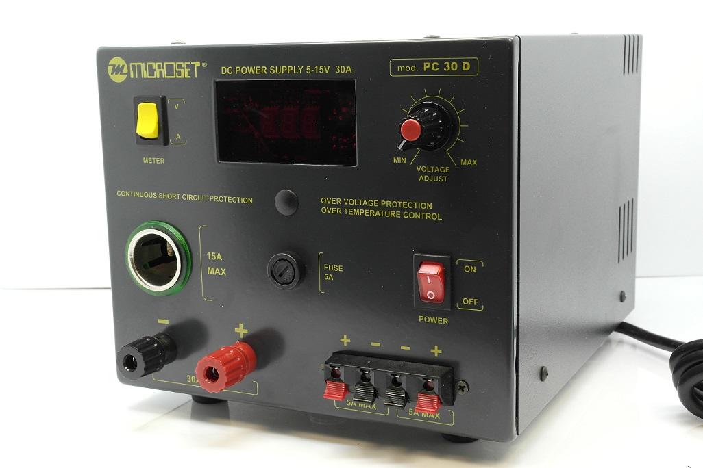 Microset PC-30D 30 Amp 13.8v Linear Power Supply3