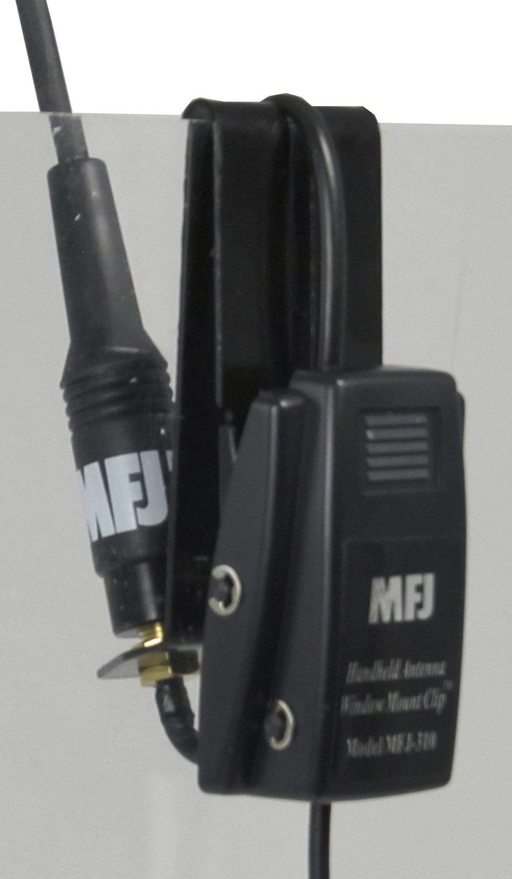 MFJ-310S Clip Mount for SMA Antenna for edge of car window