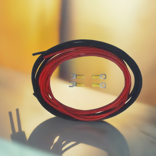 “Radioworld UK 10mm silicone DC power cable kit with eyelet and fork terminals”