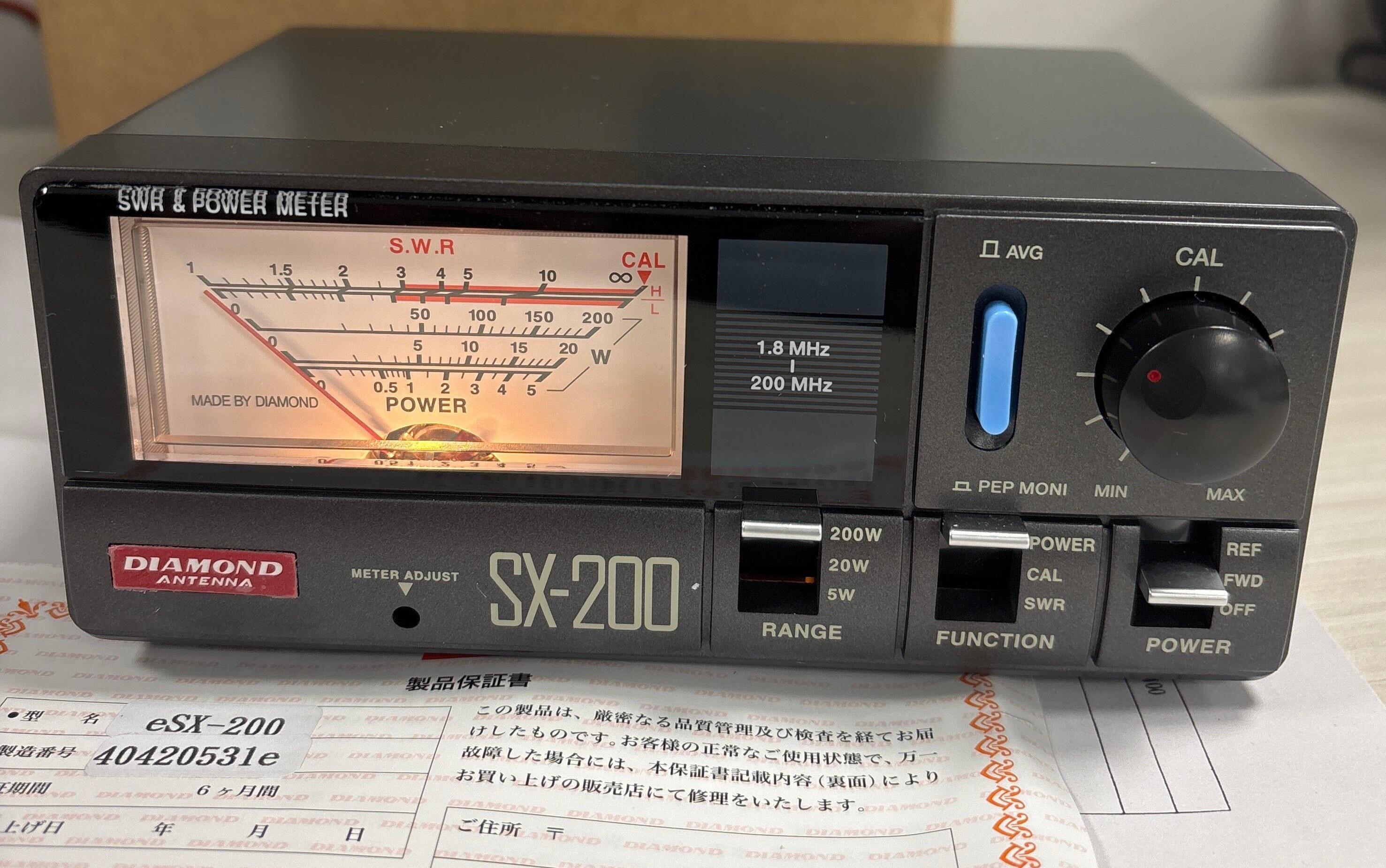 Second Hand Diamond SX-200 SWR/Power Meter - Radioworld UK