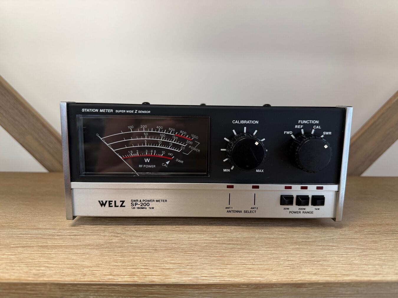 WELZ パワー計 SP-200 Second Hand WELZ SP-200 SWR & Power Meter 1.8–160MHz