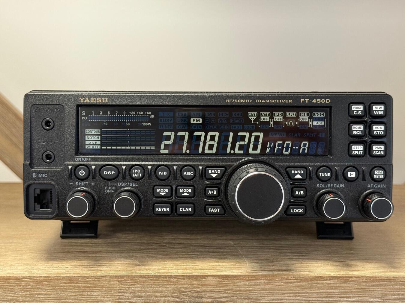 Used Yaesu FT-450D HF/6m Transceiver with ATU – Radioworld UK
