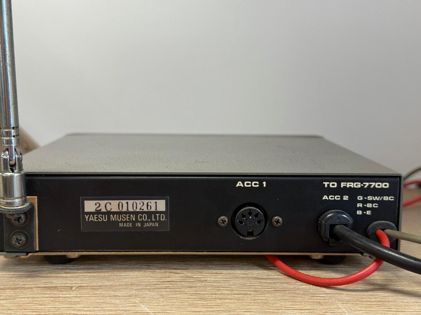 ヤエスFRG−7700 ヤエス FRG-7700 150kHz〜30MHz 通信型受信機 取説