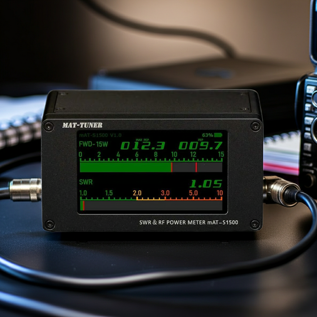 mAT-S1500 Digital SWR & Wattmeter | 1.5kW, 1.8–54 MHz | Radioworld UK