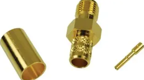 SMA IN LINE SOCKET FOR RG-174,316 CRIMP TYPE