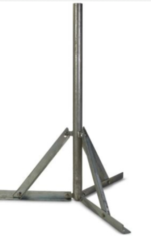 Tripod‑15L galvanized steel antenna tripod for 38 mm masts