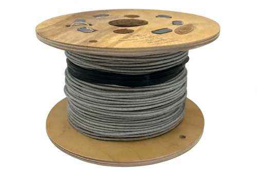 polyweave extra strong antenna wire spool on white background