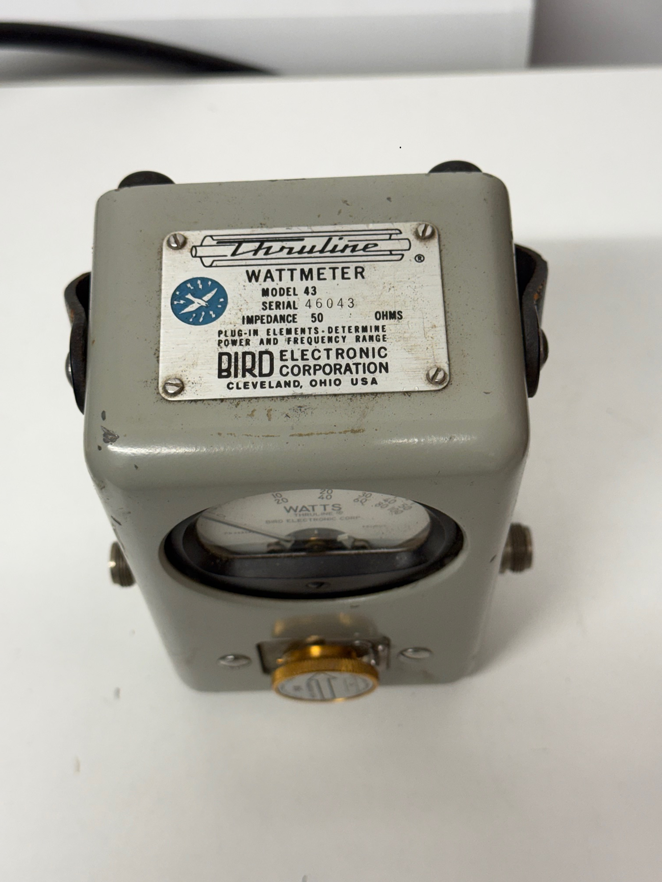 Second Hand Bird 43 Thruline Wattmeter – Rare Classic