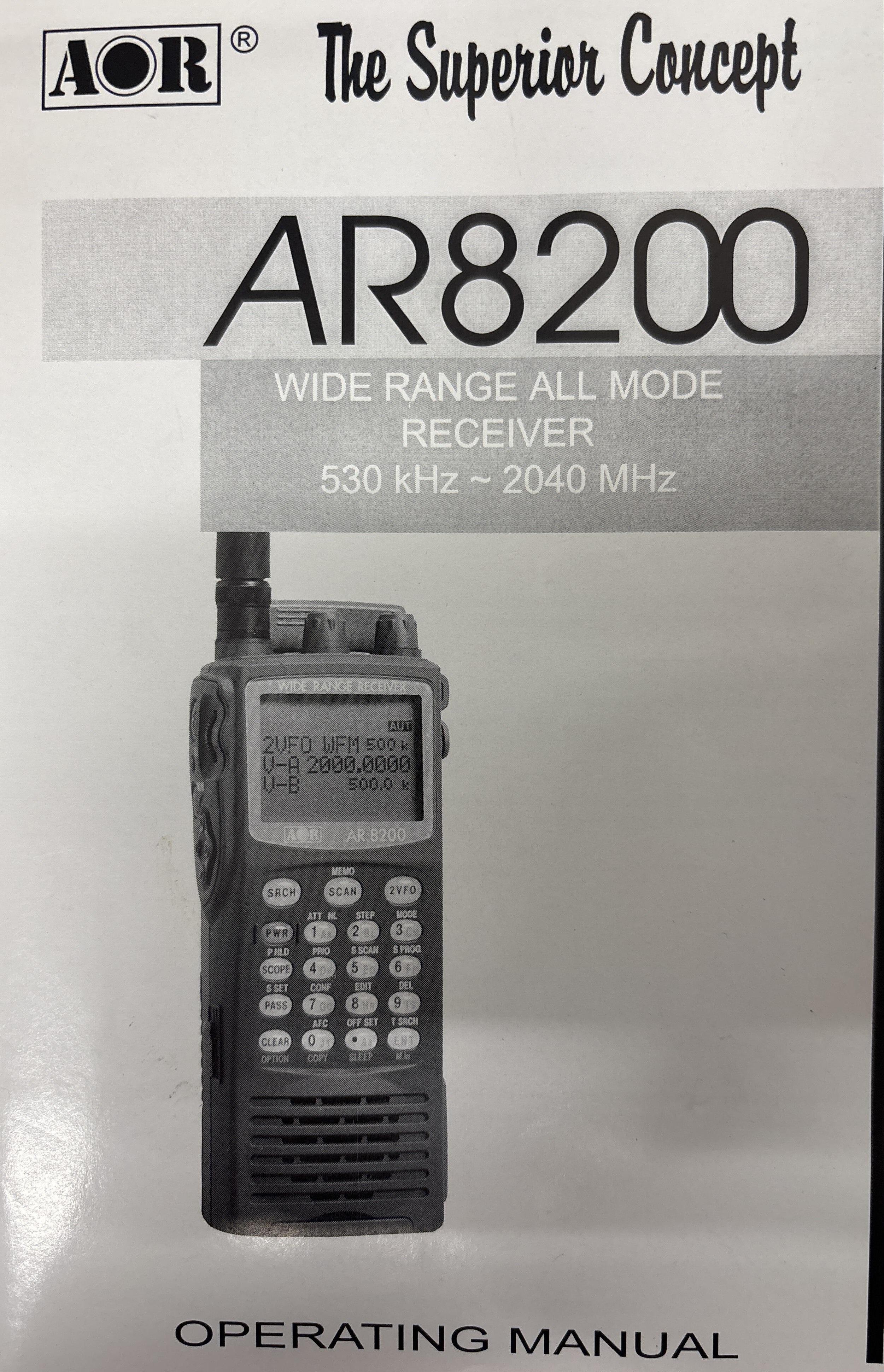 AOR AR 8200 ワイドレンジ受信機 Second Hand AOR AR8200 Mark II B Wideband Receiver – Boxed