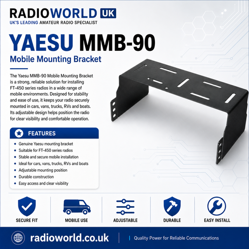 yaesu mmb‑90 mobile mounting bracket for ft‑450 and ft‑991 – radioworld uk