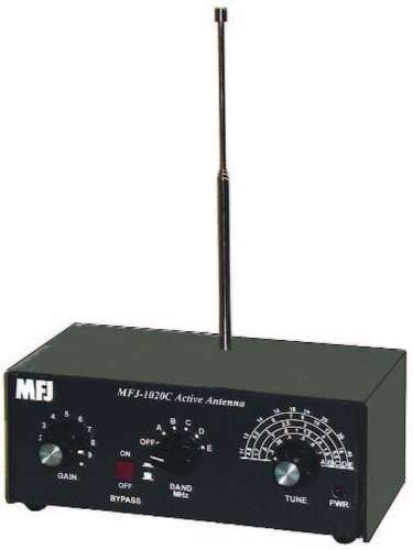 Mfj-1020c swl active indoor antenna 0.3 - 40 mhz