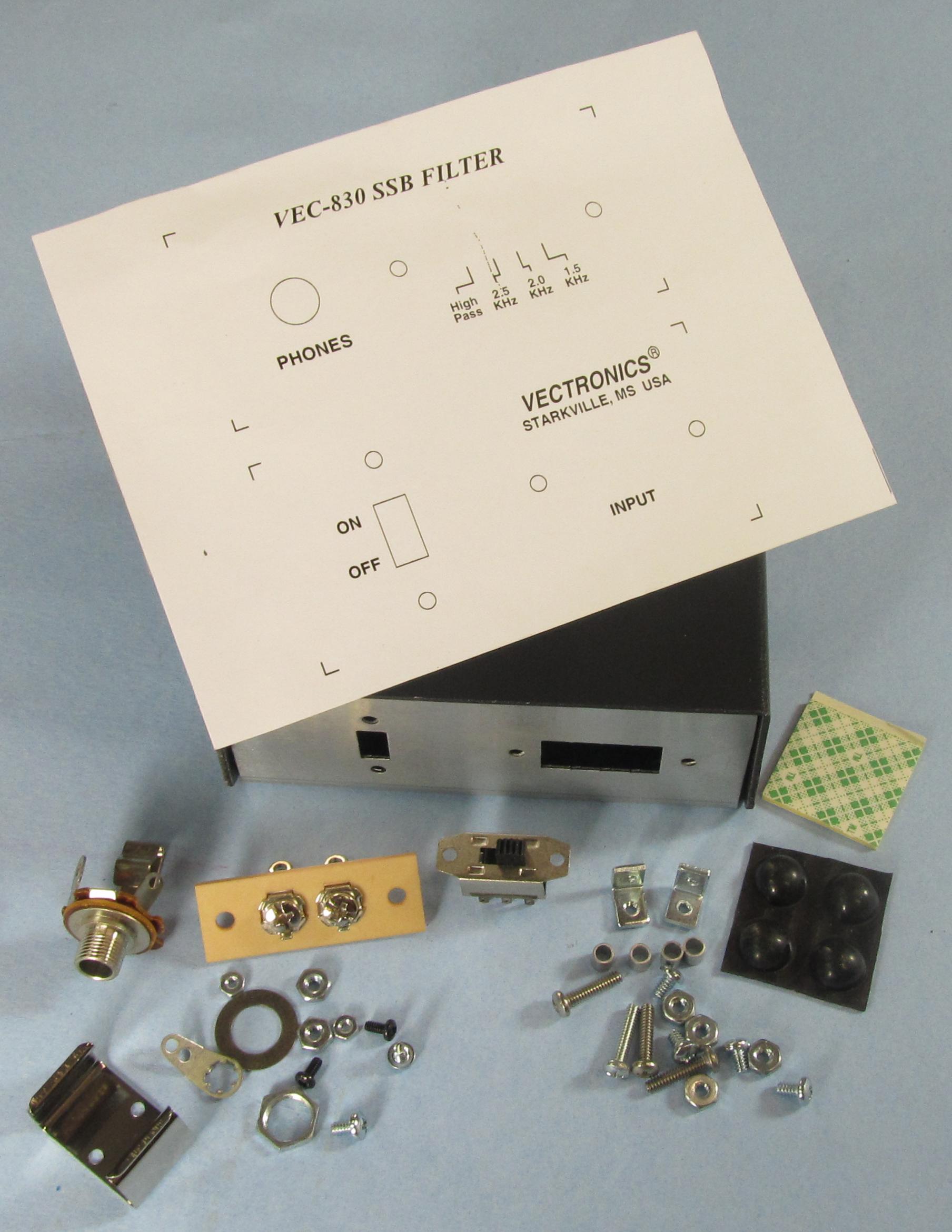 VEC-830KC Vectronics Metal Case & Knob Set for Super SSB Audio F
