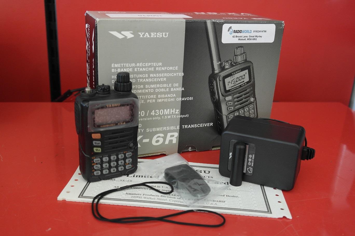 Second Hand Yaesu VX6R 2m/70cm FM Handheld Transceiver