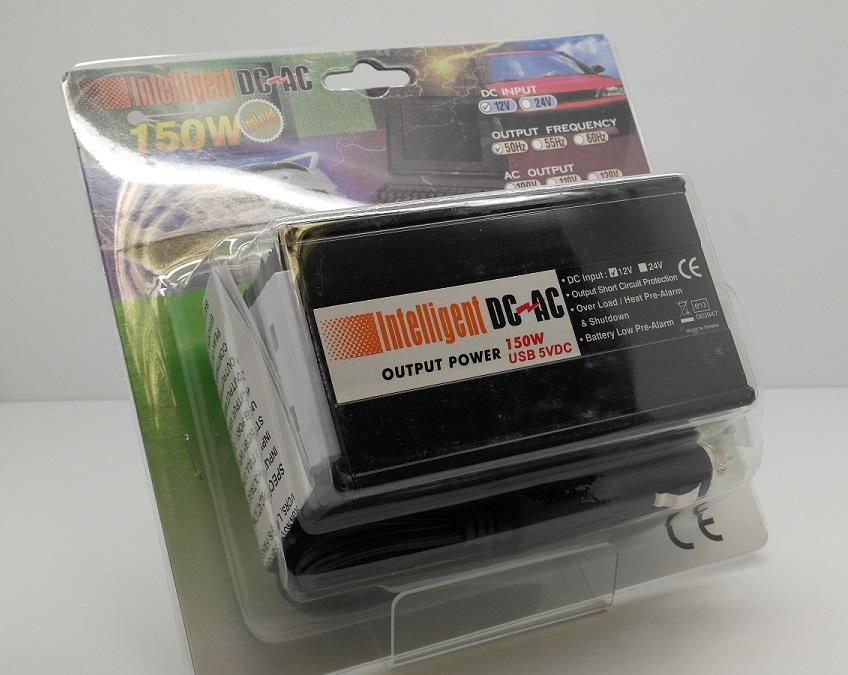 WISP-150-USB 150W Power Inverter DC 12V to AC 220V with USB sock