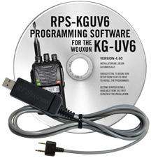 RPS-KGUV6S Programming Software and USB-K4Y cable for the Wouxun KG-UV6 Series radios