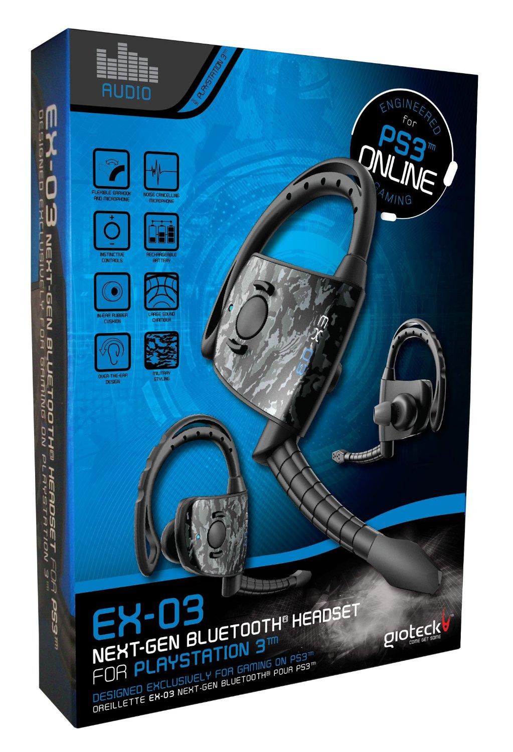 Gioteck EX03 Bluetooth Headset (PS3)