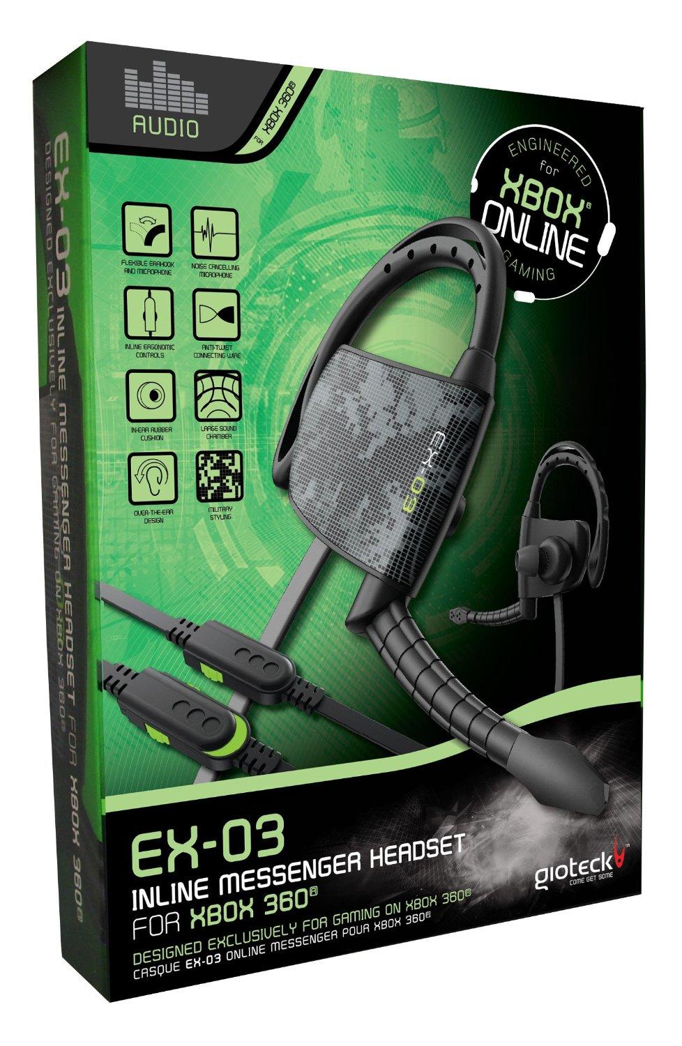 Gioteck EX03 Next Gen Inline Headset (Xbox 360)