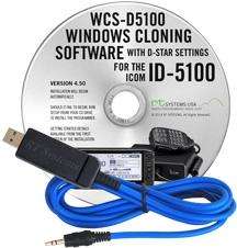 Icom ID-5100 programming software and USB-29A cable - WCS-D5100-USB