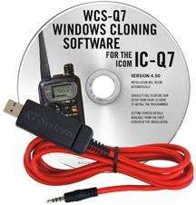 Icom IC-Q7 programming software and USB-57A cable - WCS-Q7-USB