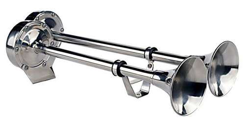 12v twin stainless steel marine horn