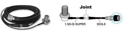 Diamond m-610r pl plug (male) , pl jack (female), 6m cable harness for trunk mount