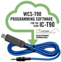 WCS-T90 Programming Software and USB-29A cable for the IC-T90,IC