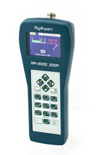 Rigexpert aa-2000 zoom frequency range: 0.1 to 2000 mhz.