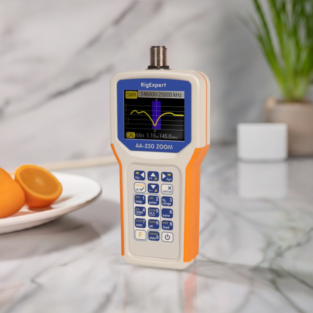 Rigexpert aa-230 zoom antenna and cable analyzer - measuring swr