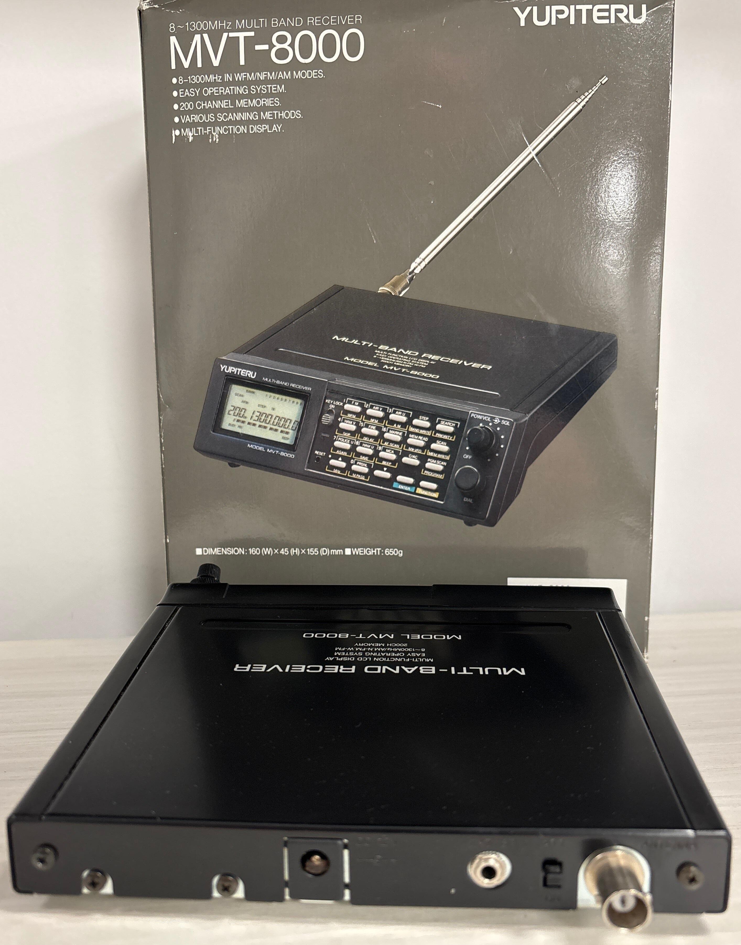 Second Hand MVT-8000 Scanner 8 - 1300 MHz WFM/NFM/AM Modes