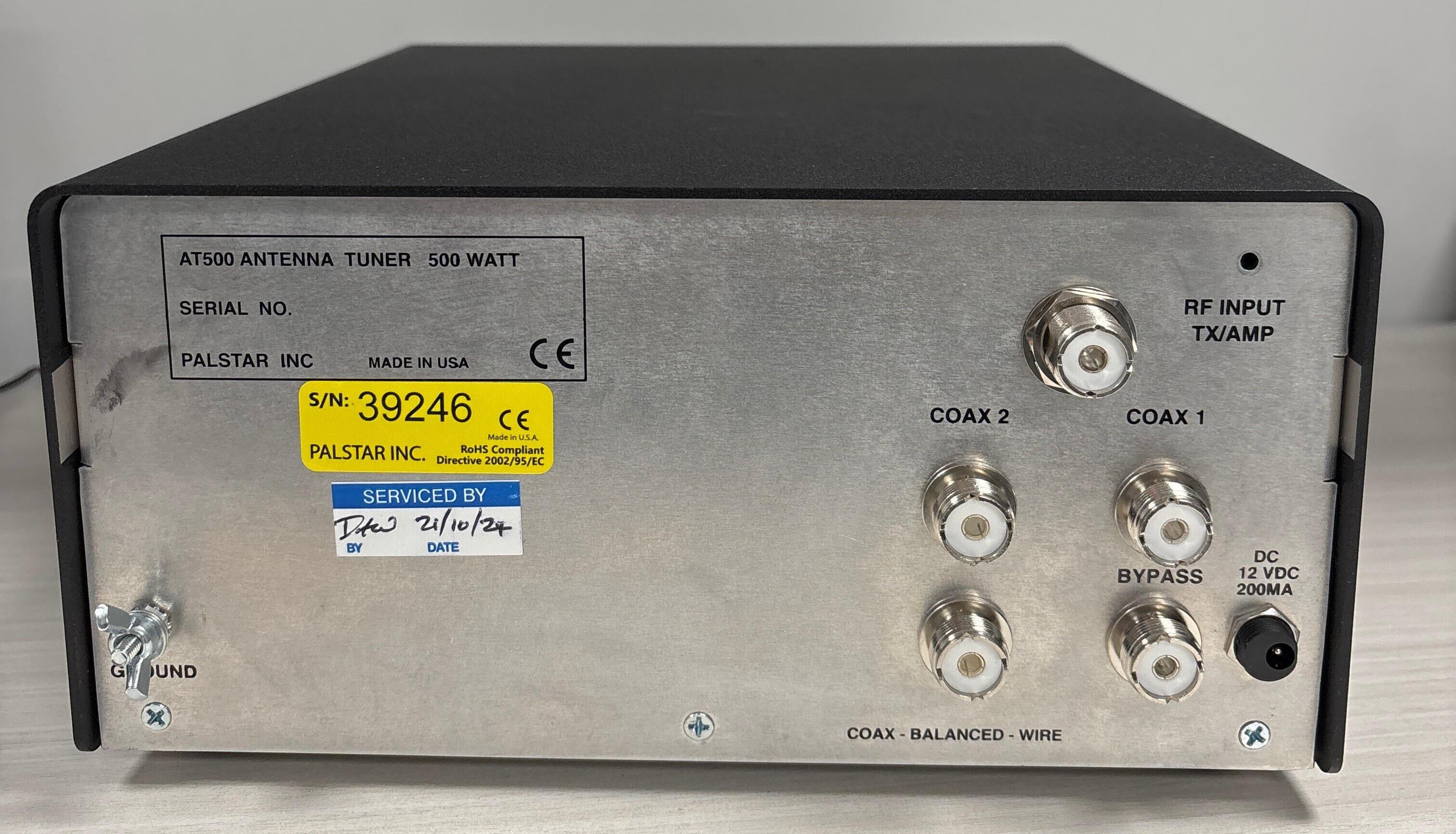 Second Hand Palstar AT-500 Meter 600 Watt PEP Antenna Tuner