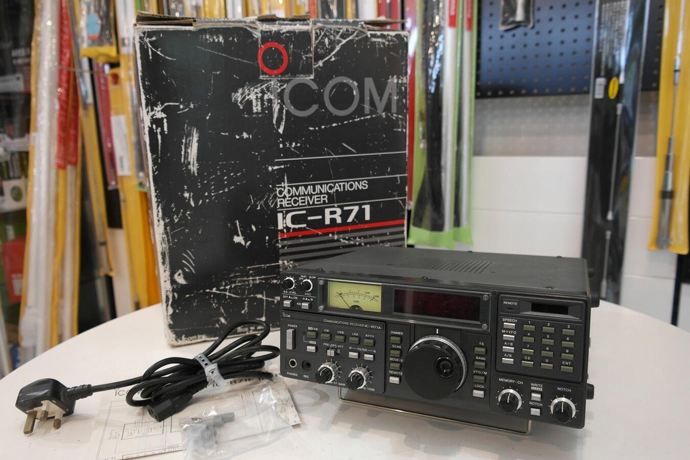 Ic R71 Second Hand Icom IC-R71A HF Communications Receiver UK Mains ...