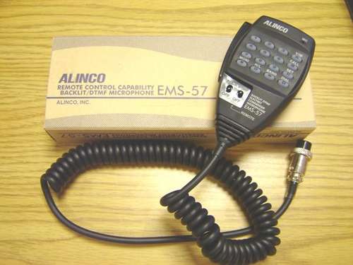 Alinco ems-57 hand mic back lit with dtmf & remote control
