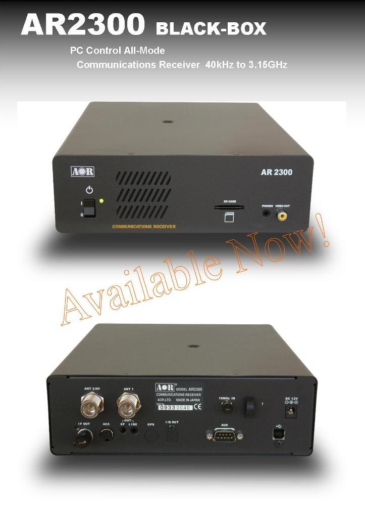 AOR AR-2300 40kHz-3150MHz Digitally processed Professional