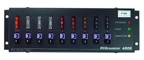West mountain radio rigrunner 4008 - 48v positive  58307-1126 40 amp, +48 vdc continuous duty with 8 outlets.