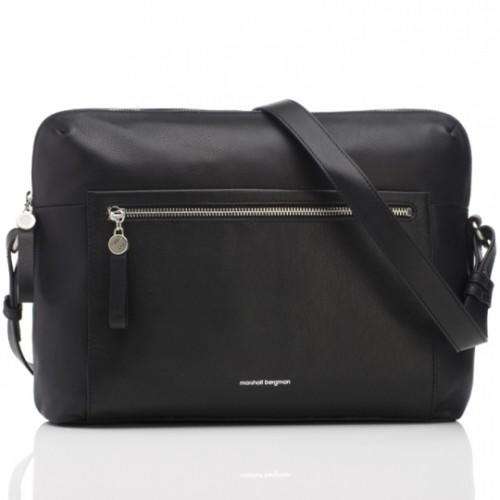 Marshall bergman 13" laptop bag adria black leather