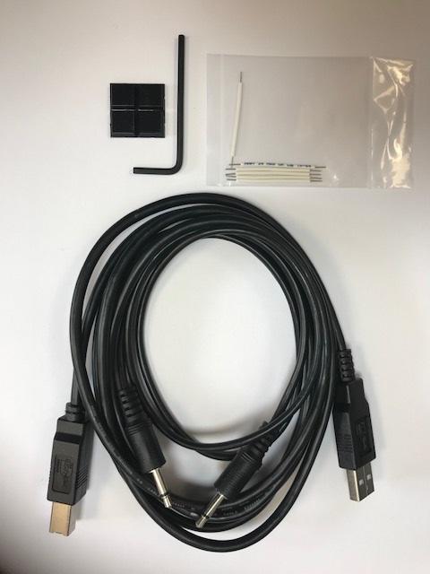 Tigertronics USB and 3.5 to 3.5 link lead package