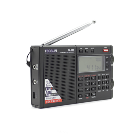 Tecsun PL-368 negro receptor radio multibanda